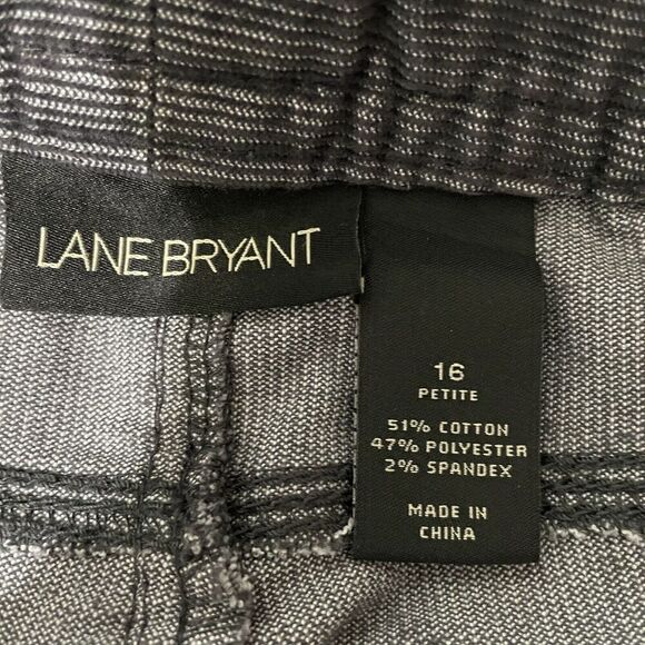 LANE BRYANT Corduroy Pants Boot Cut Bling Pockets Size 16 Petite Gray St… - Picture 7 of 8
